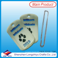 Customized Metal Words Dog Tag, Enamel Plated Gold and Nickel Tag